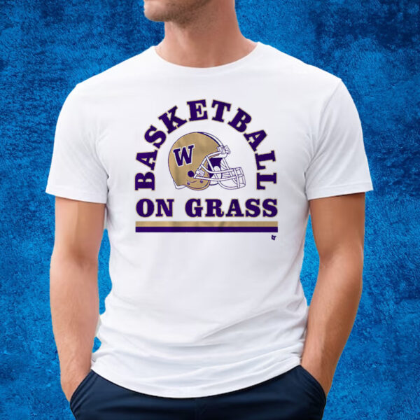 Washington Football Basketball on Grass T-Shirt