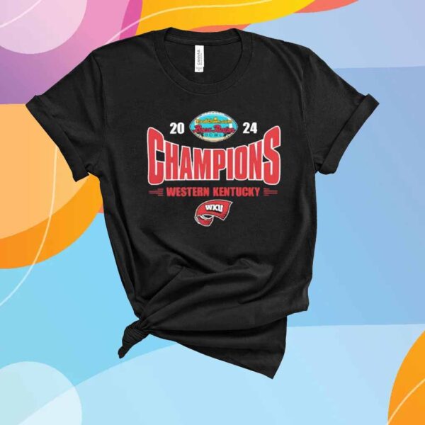 Western Kentucky Hilltoppers 2024 Boca Raton Bowl Champs T-Shirt