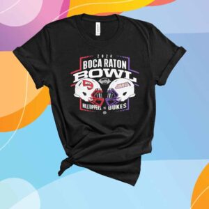 Western Kentucky Hilltoppers Vs James Madison Dukes 2024 Boca Raton Bowl Helmet T-Shirt