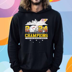 Western Michigan Broncos Champions Salute To Veteran Bowl 2024 T-Shirt