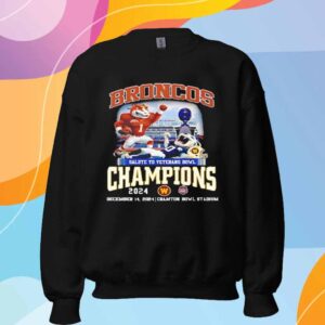 Western Michigan Broncos Salute To Veterans Bowls Champions 2024 Celebrating T-Shirt