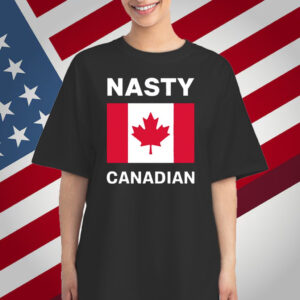 Women’s Retro Nasty Canadians Print Shirt