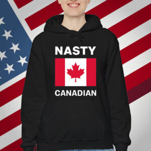 Women’s Retro Nasty Canadians Print Shirt
