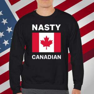 Women’s Retro Nasty Canadians Print Shirt
