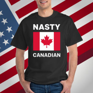 Women’s Retro Nasty Canadians Print Shirt