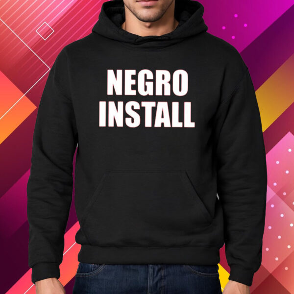 Woolie Versus Negro Install Shirt Hoodie