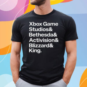 Xbox Game Studios Bethesda Activision Blizzard King T-Shirt