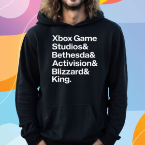 Xbox Game Studios Bethesda Activision Blizzard King T-Shirt Hoodie