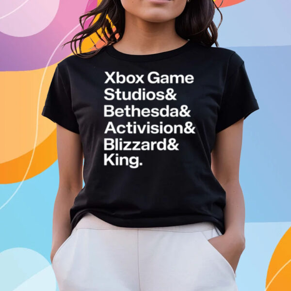 Xbox Game Studios Bethesda Activision Blizzard King T-Shirts