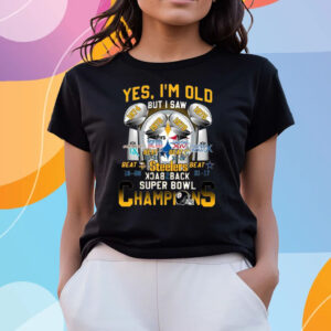 Yes I’m Old But I Saw Steelers Back 2 Back Super Bowl Champions T-Shirts